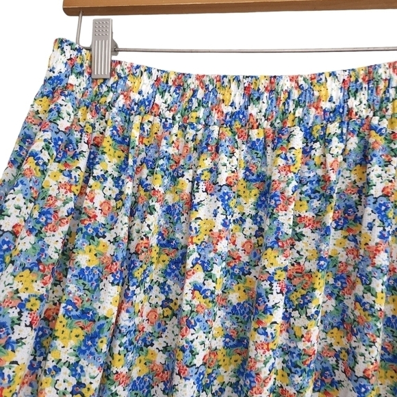 NWOT Cynthia Rowley - Multicolor Floral Ruffled Hem Maxi Skirt Sz S - Picture 5 of 9